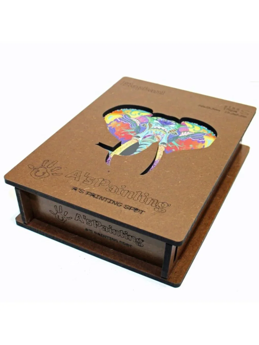 Wooden Puzzle for Adults 176 Unique Animal Shapes Jigsaw Pieces Natural Basswood